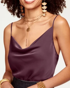 Online Ramy Brook Abigail Cowl Neck Tank Top