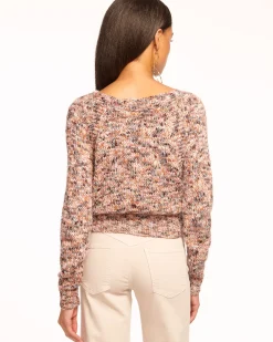 Fashion Ramy Brook Alden Long Sleeve Sweater Neutralcombo