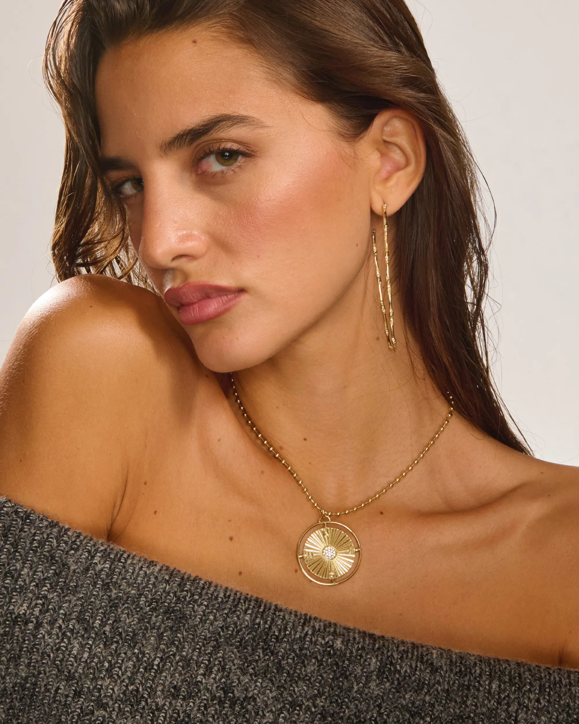 Sale Ramy Brook Alizah Charm Necklace Gold