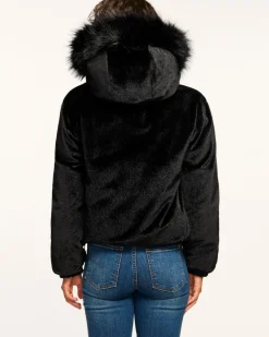 Online Ramy Brook Beatrice Reversible Puffer Coat Black