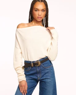 Discount Ramy Brook Chance Wool Off-The-Shoulder Sweater