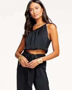 Fashion Ramy Brook Cheryl One-Shoulder Crop Top