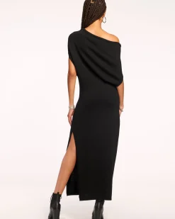 New Ramy Brook Chet Wool Off-The-Shoulder Sweater Dress