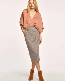 Sale Ramy Brook Clarissa Midi Skirt Pinotphoenix