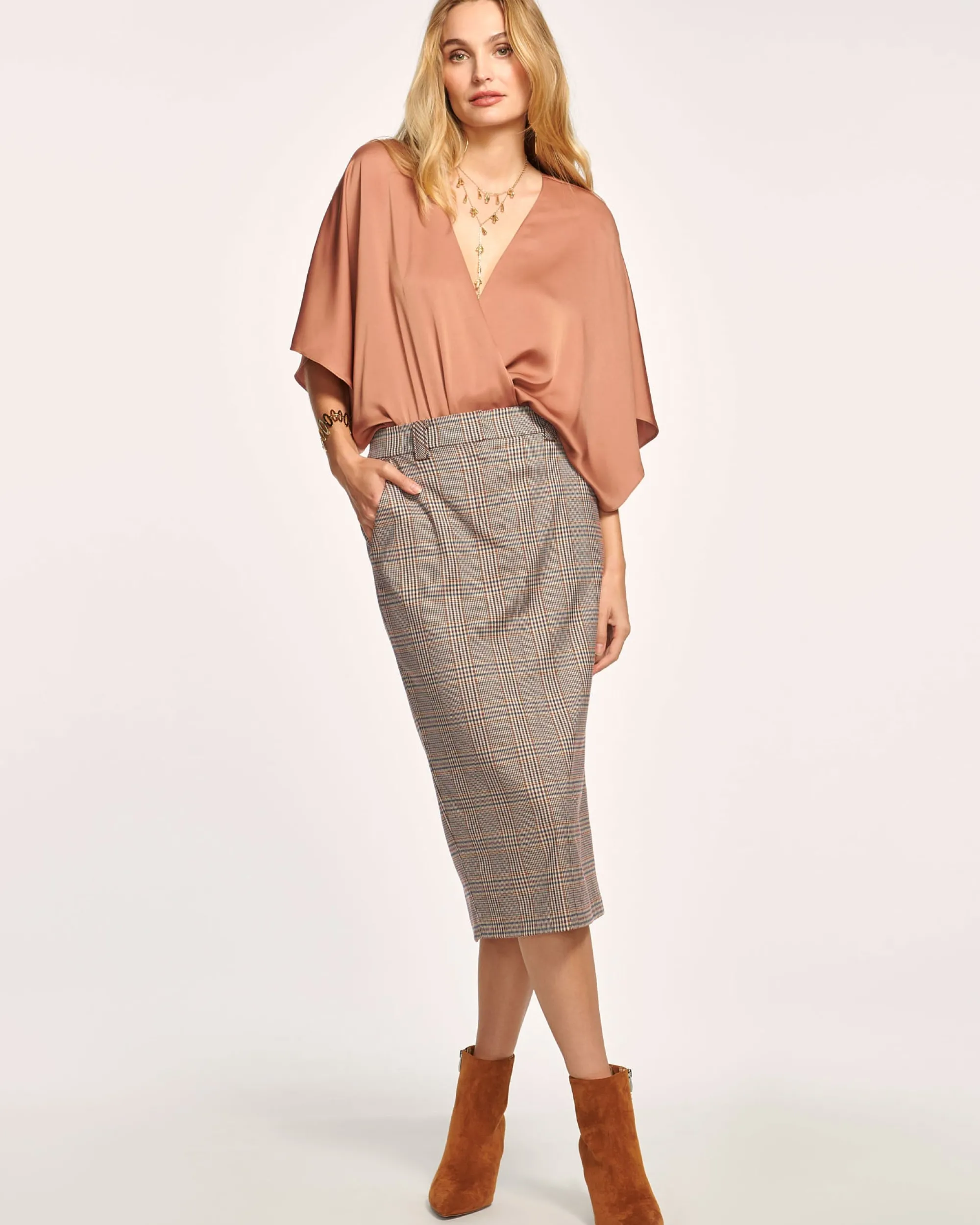 Sale Ramy Brook Clarissa Midi Skirt Pinotphoenix