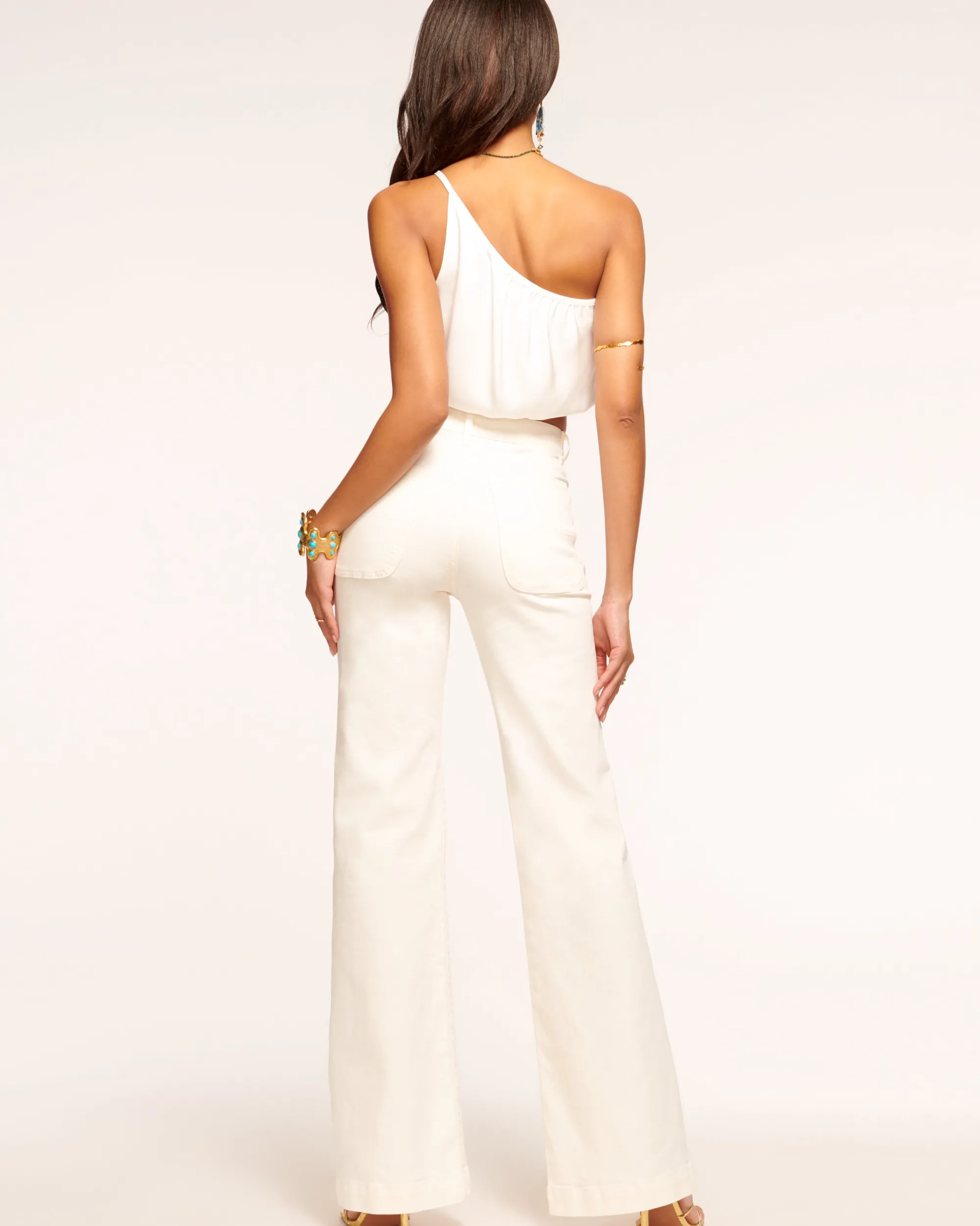 Outlet Ramy Brook Clifford Wide Leg Jean White