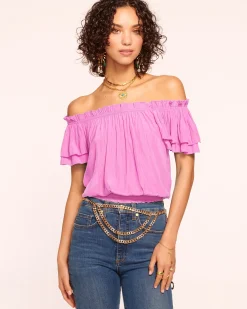 Sale Ramy Brook Cressida Off-The-Shoulder Top