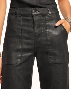 Online Ramy Brook Cropped Metallic Clifford Jean Blackmetallic