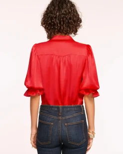 Best Ramy Brook Dina Button Down Bodysuit