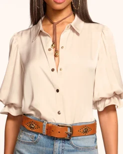 Best Ramy Brook Dina Button Down Bodysuit