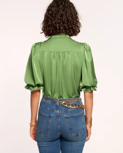 Best Ramy Brook Dina Button Down Bodysuit