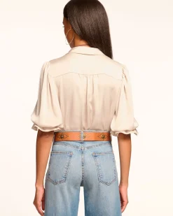 Best Ramy Brook Dina Button Down Bodysuit