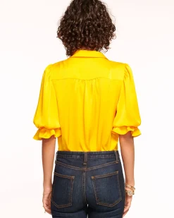 Best Ramy Brook Dina Button Down Bodysuit