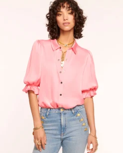 Best Ramy Brook Dina Button Down Bodysuit