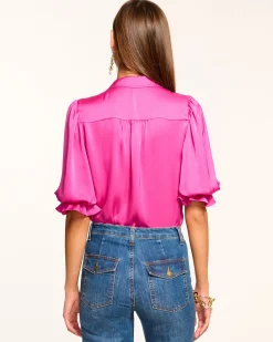 Best Ramy Brook Dina Button Down Bodysuit