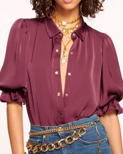 Best Ramy Brook Dina Button Down Bodysuit