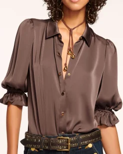 Best Ramy Brook Dina Button Down Bodysuit