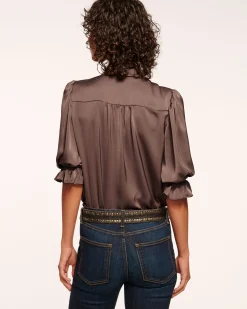 Best Ramy Brook Dina Button Down Bodysuit