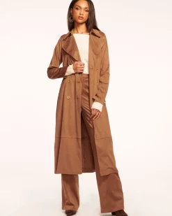 Online Ramy Brook Edwina Faux Suede Trouser Saddle