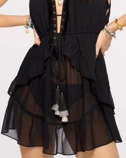 Clearance Ramy Brook Embellished Topanga Coverup Mini Dress