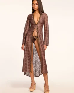Clearance Ramy Brook Fatima Coverup Dress Brownzigzag