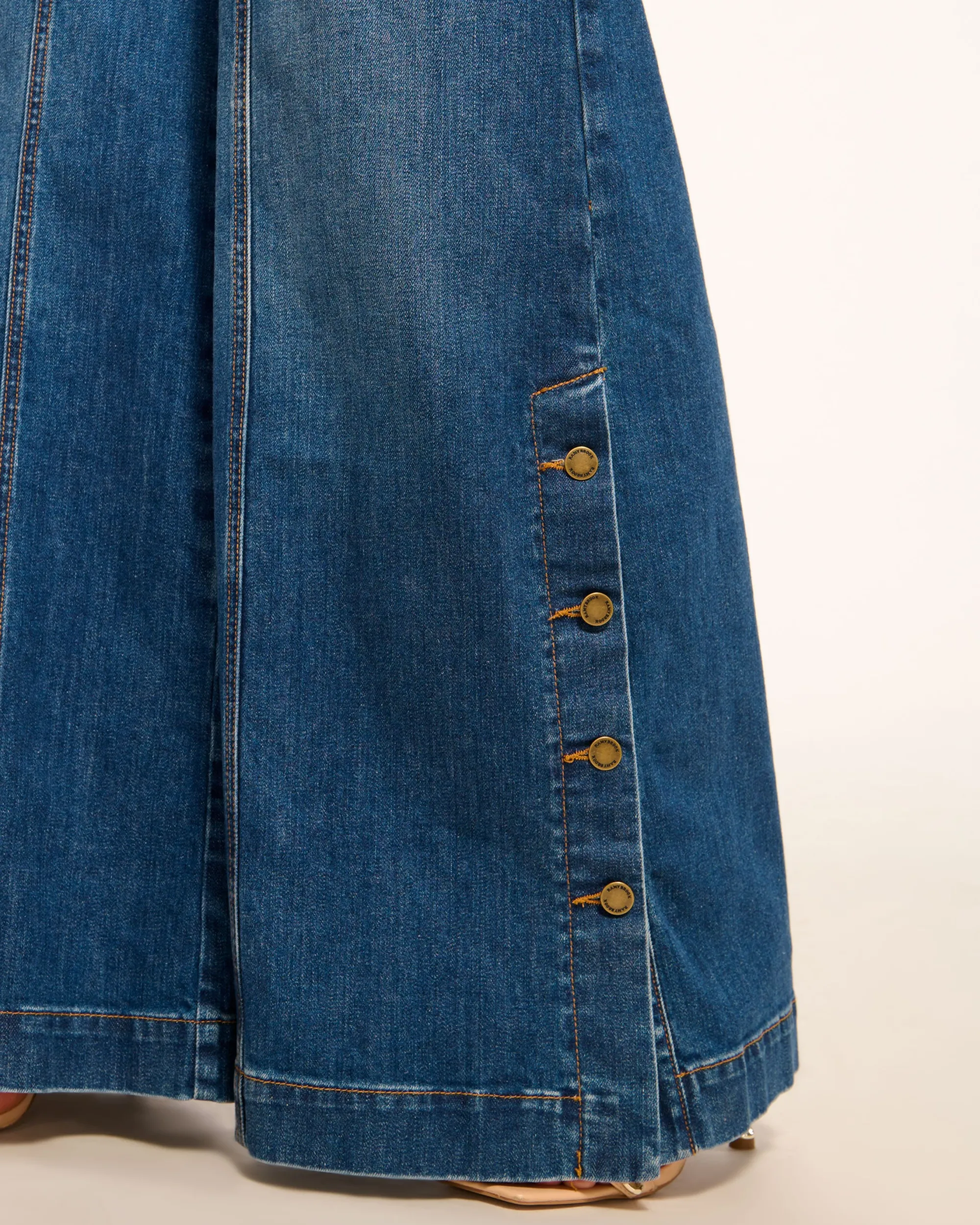 New Ramy Brook Flores High-Rise Wide Leg Jean Mediumwash