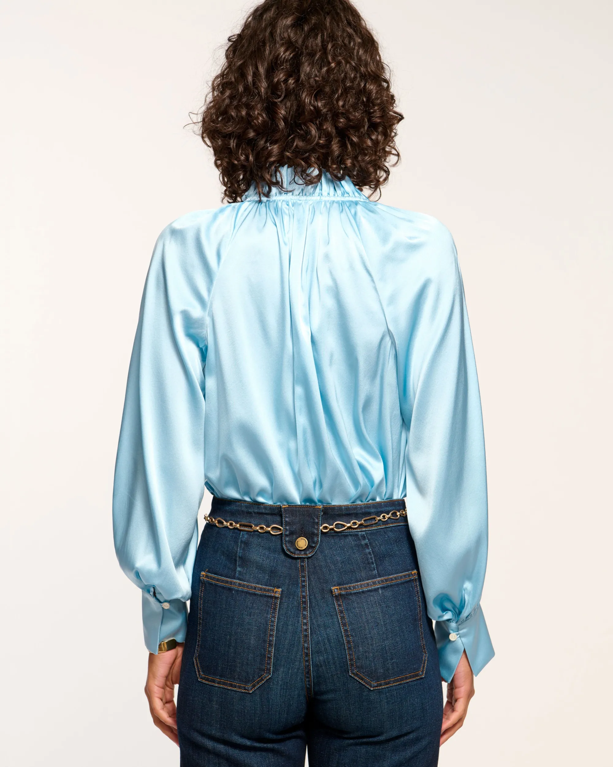 Clearance Ramy Brook Gayle Silk Long Sleeve Blouse