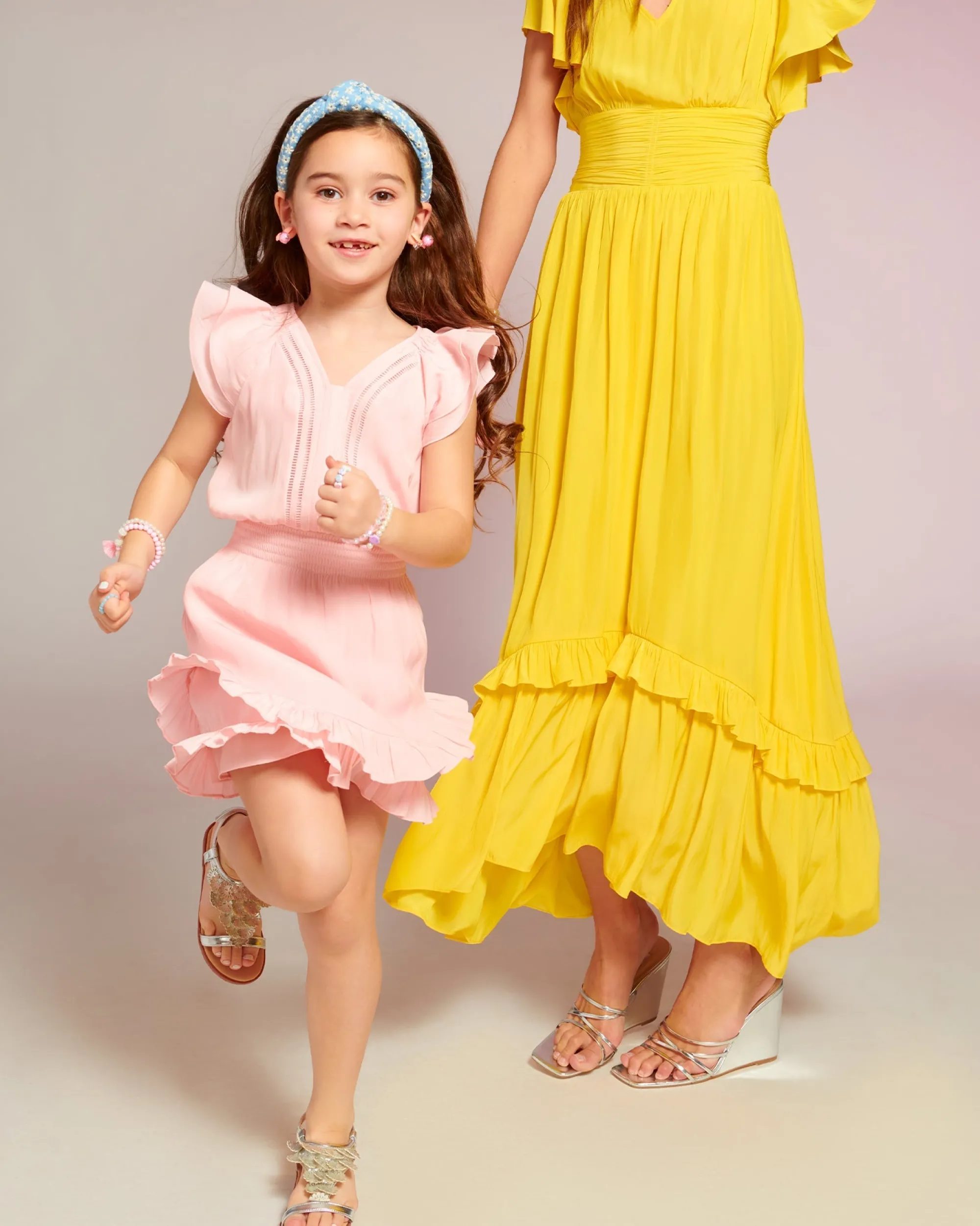 Fashion Ramy Brook Girls Lola Ruffle Mini Dress Yuzu