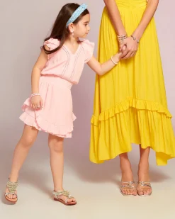 Fashion Ramy Brook Girls Lola Ruffle Mini Dress