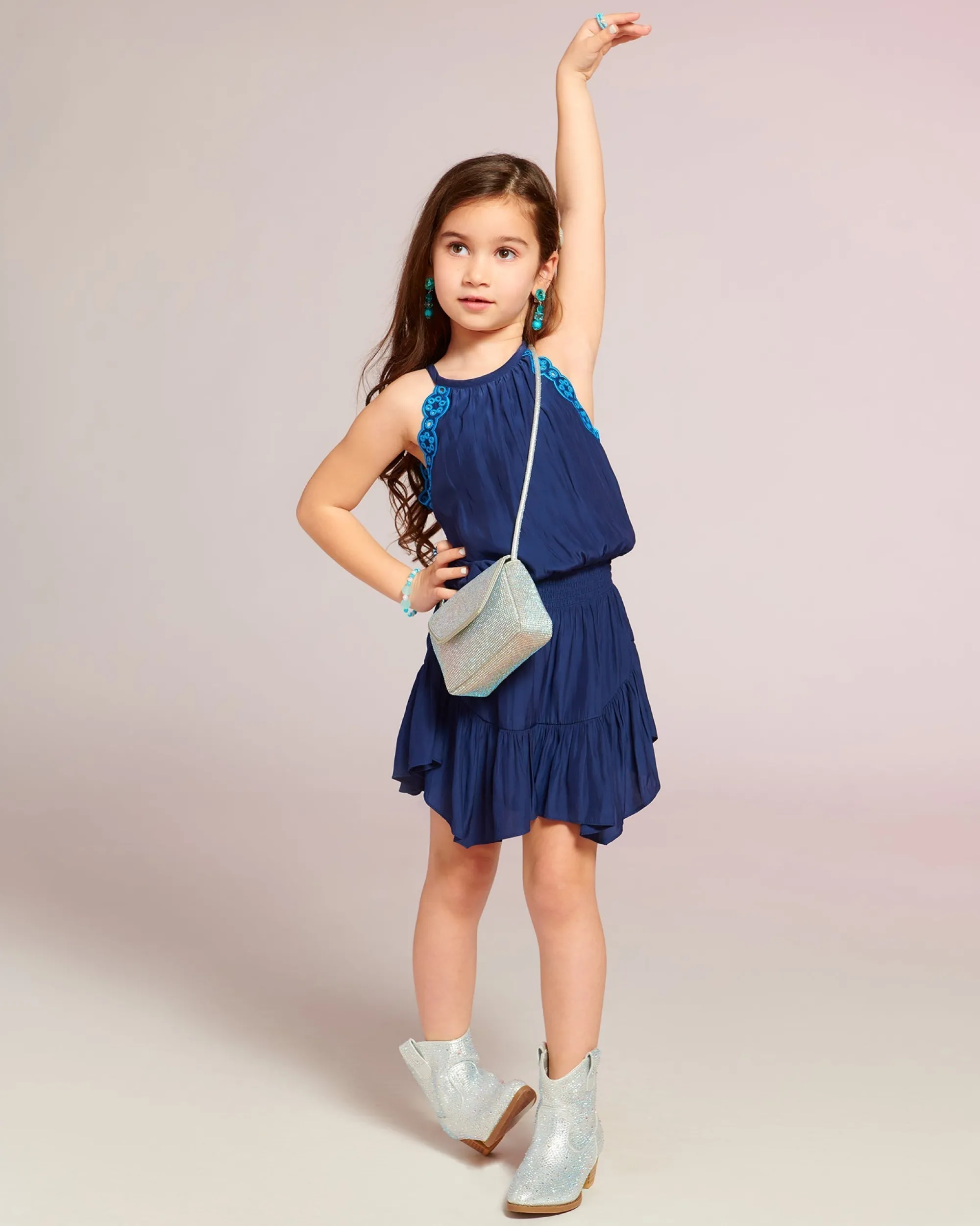 Hot Ramy Brook Girls Rowan Embellished Mini Dress