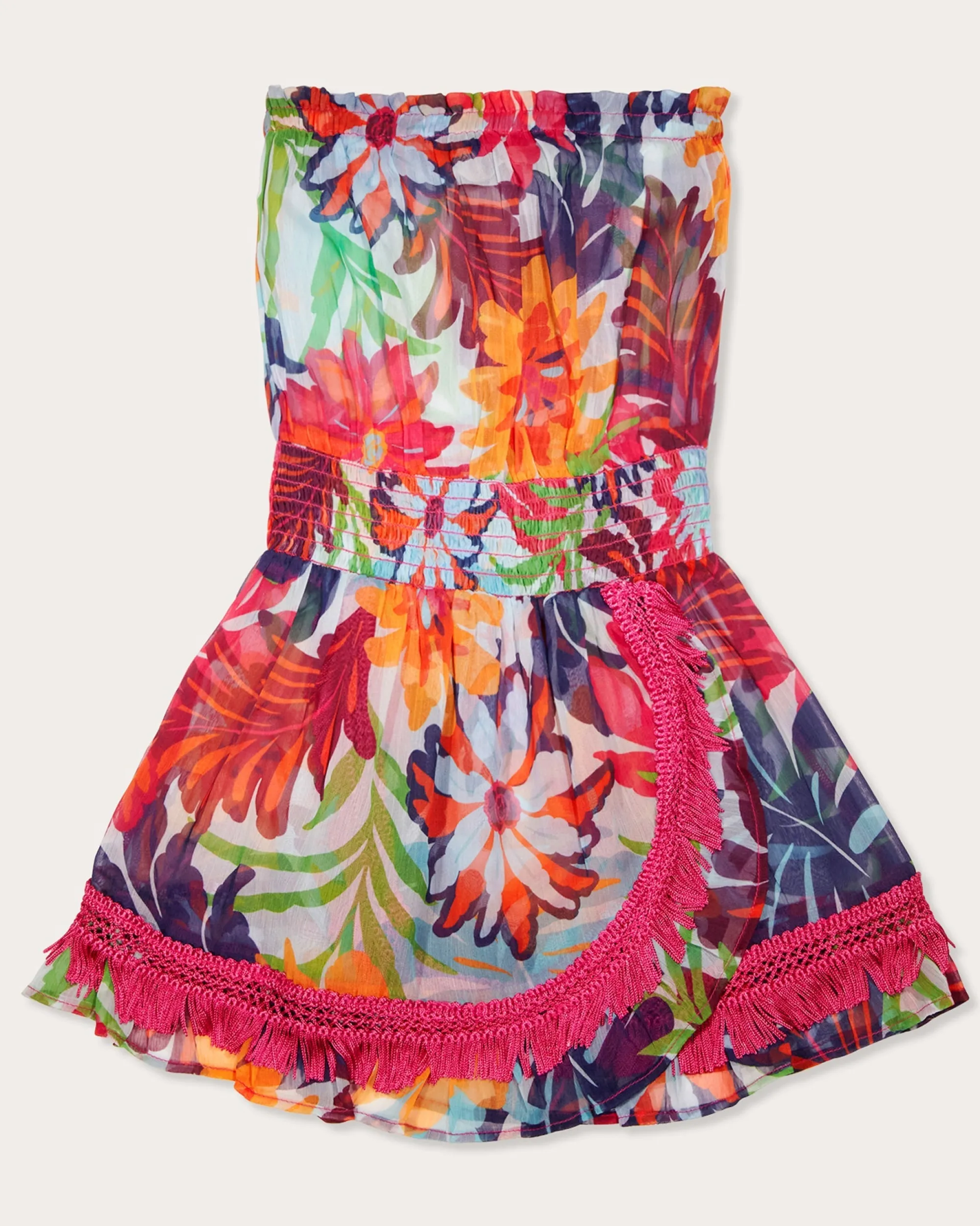 Sale Ramy Brook Girls Sonia Coverup Mini Dress Tropicalflower