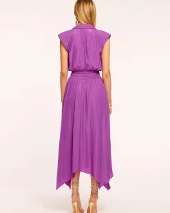 Outlet Ramy Brook Ivy Belted Midi Dress Springnavy