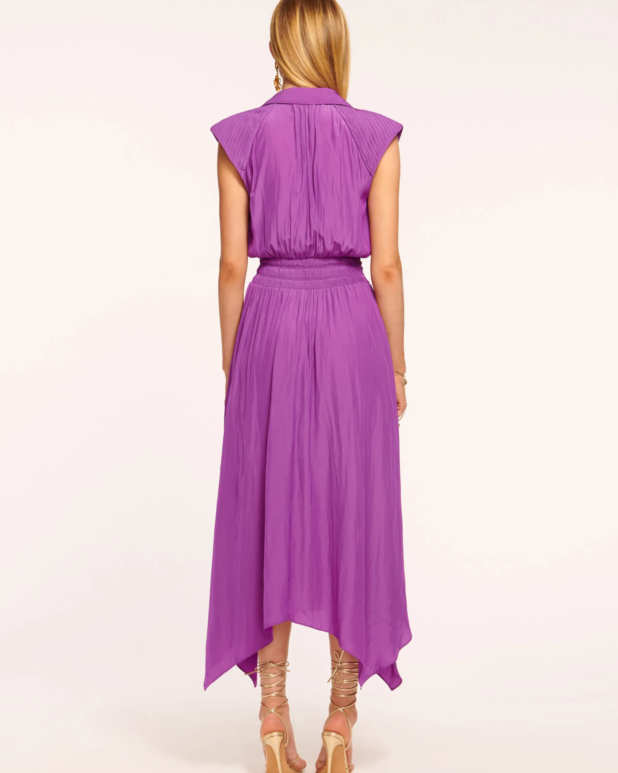 Outlet Ramy Brook Ivy Belted Midi Dress Springnavy