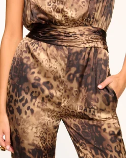 Best Ramy Brook Jackeline Halter Jumpsuit Leopard