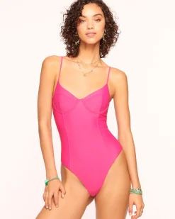 Clearance Ramy Brook Jayda Underwire One Piece Swimsuit Perfectpink