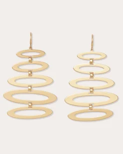 Online Ramy Brook Jazmine Oval Earrings Gold
