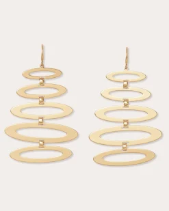 Online Ramy Brook Jazmine Oval Earrings Gold