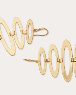 Online Ramy Brook Jazmine Oval Earrings Gold