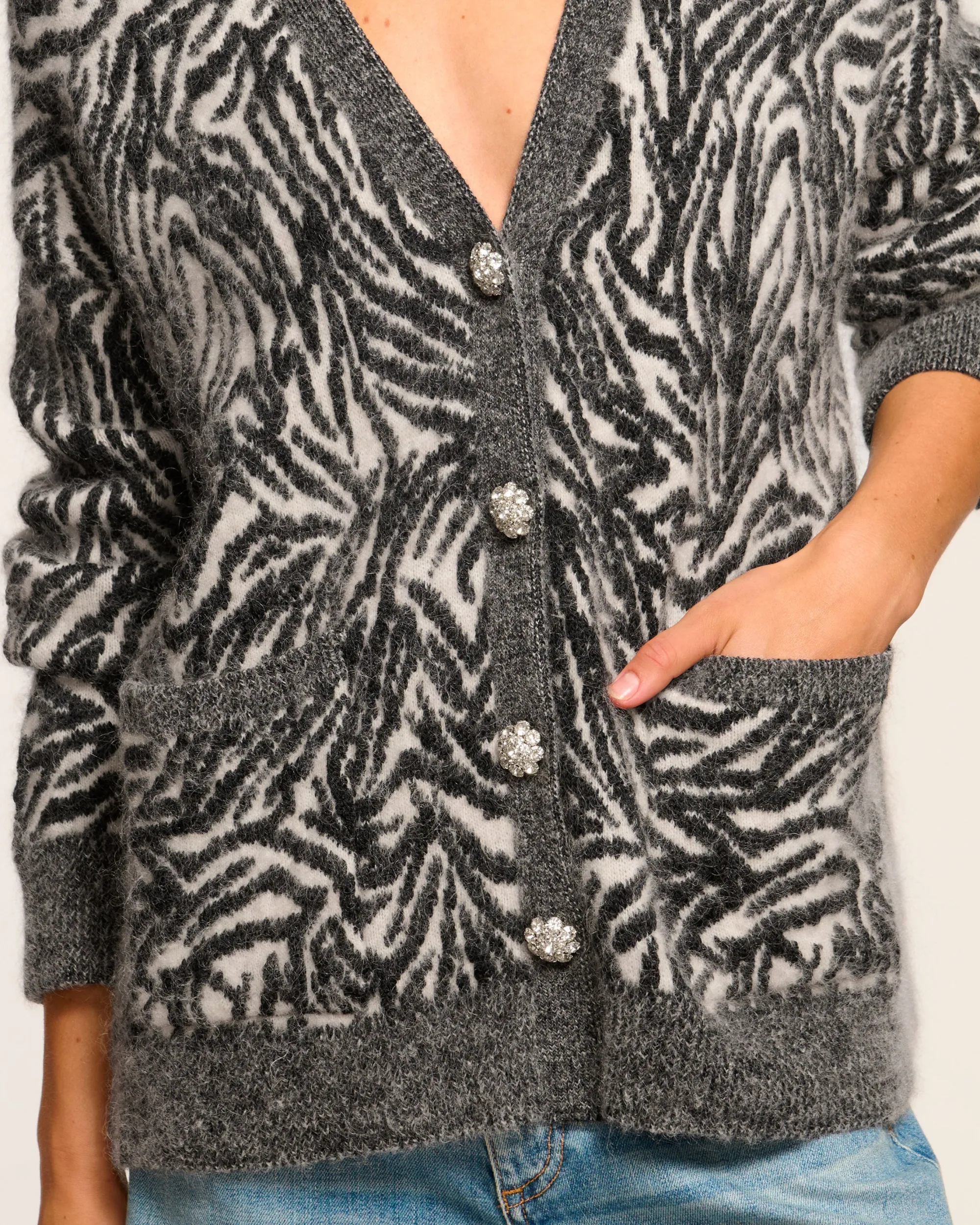 Discount Ramy Brook Jelena V-Neck Cardigan Sweater