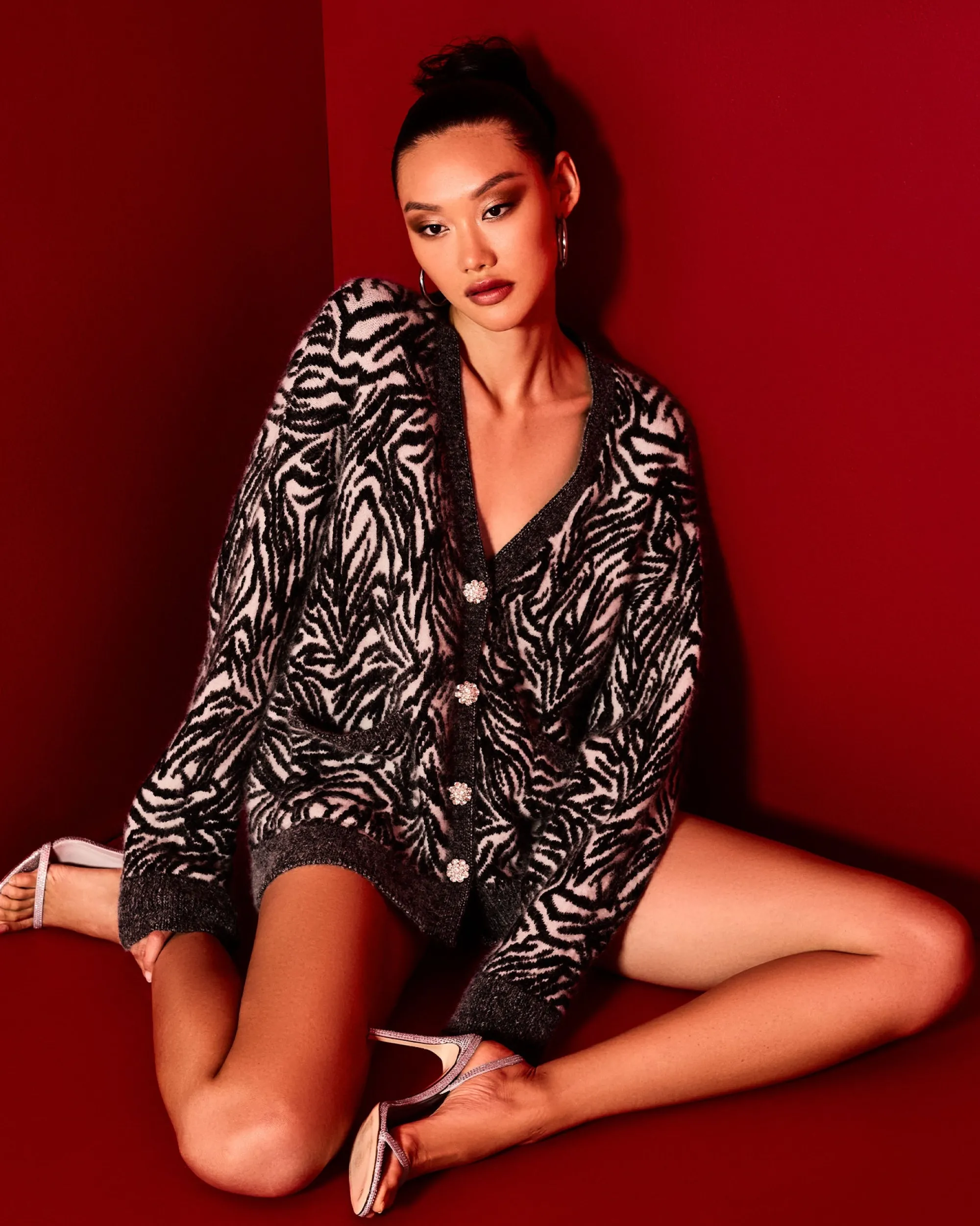 Discount Ramy Brook Jelena V-Neck Cardigan Sweater