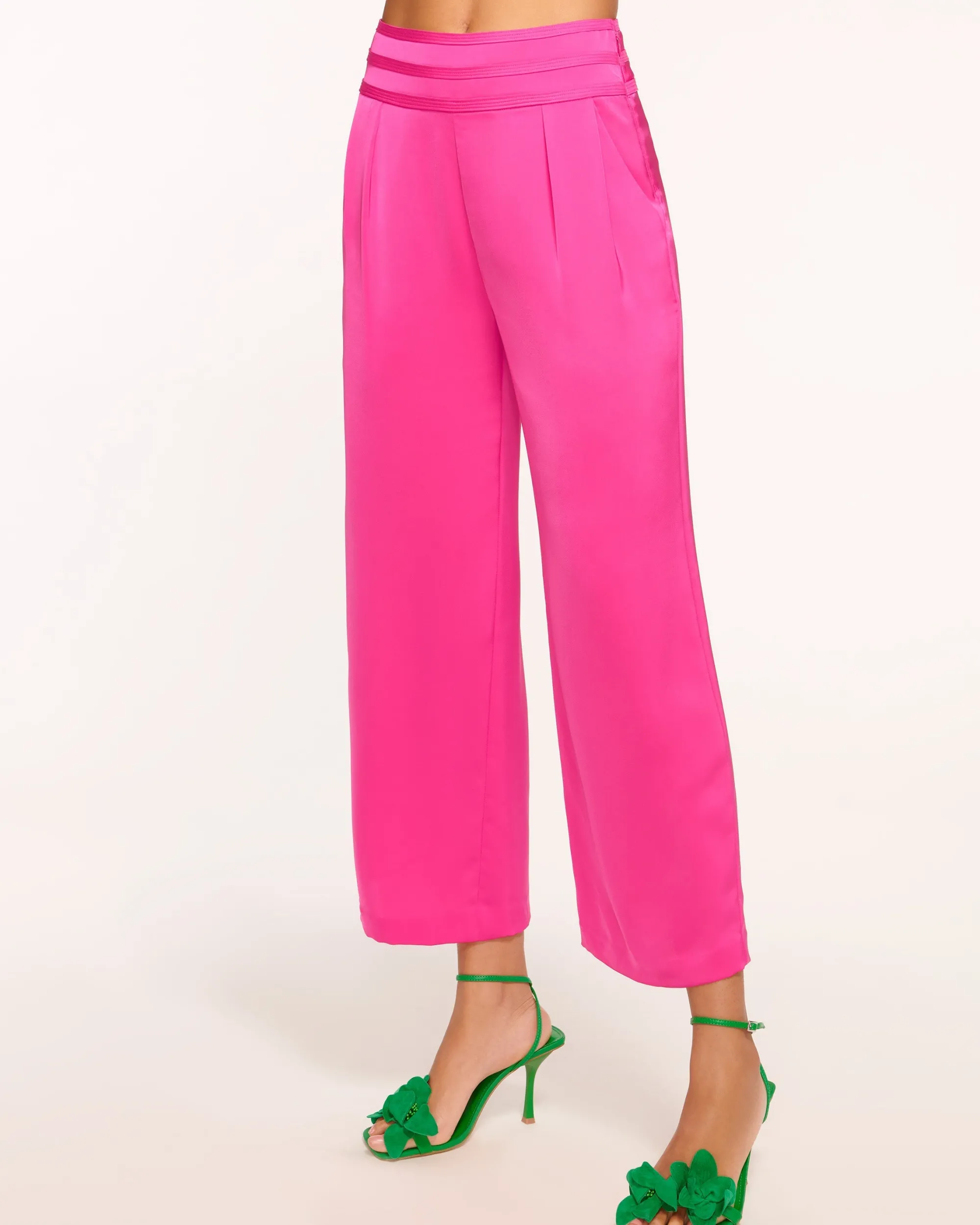 New Ramy Brook Joss Cropped Wide Leg Pant