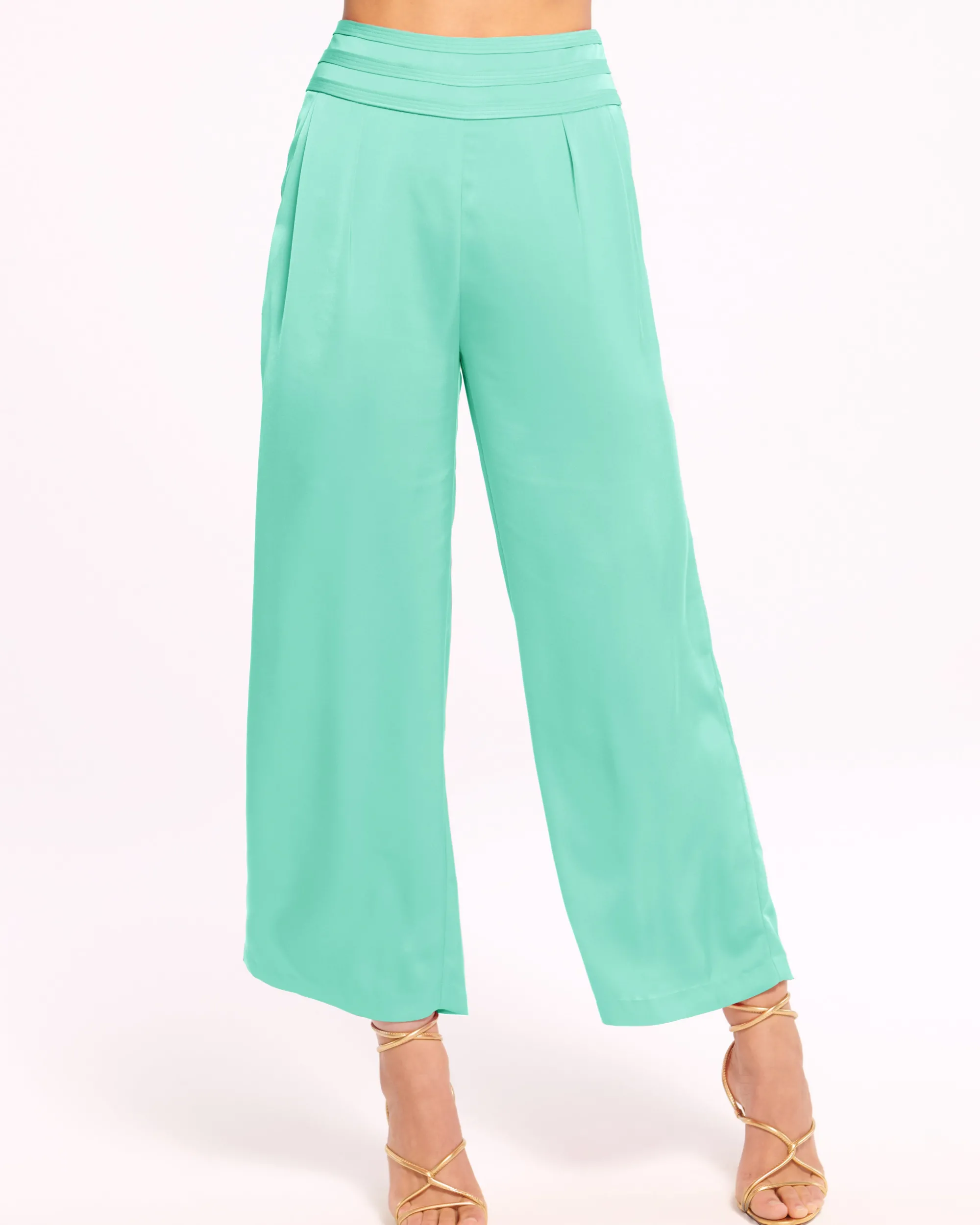 New Ramy Brook Joss Cropped Wide Leg Pant