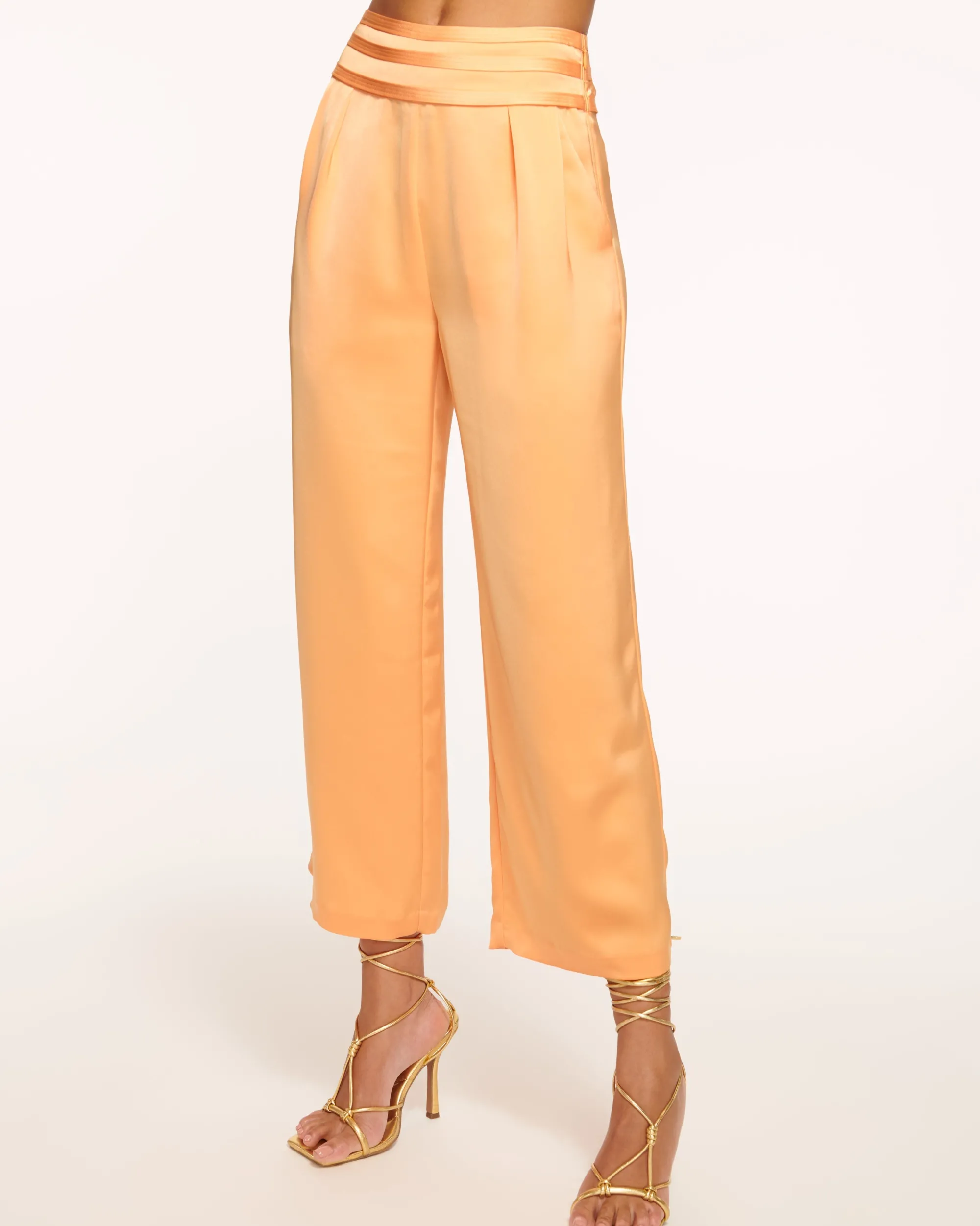 New Ramy Brook Joss Cropped Wide Leg Pant