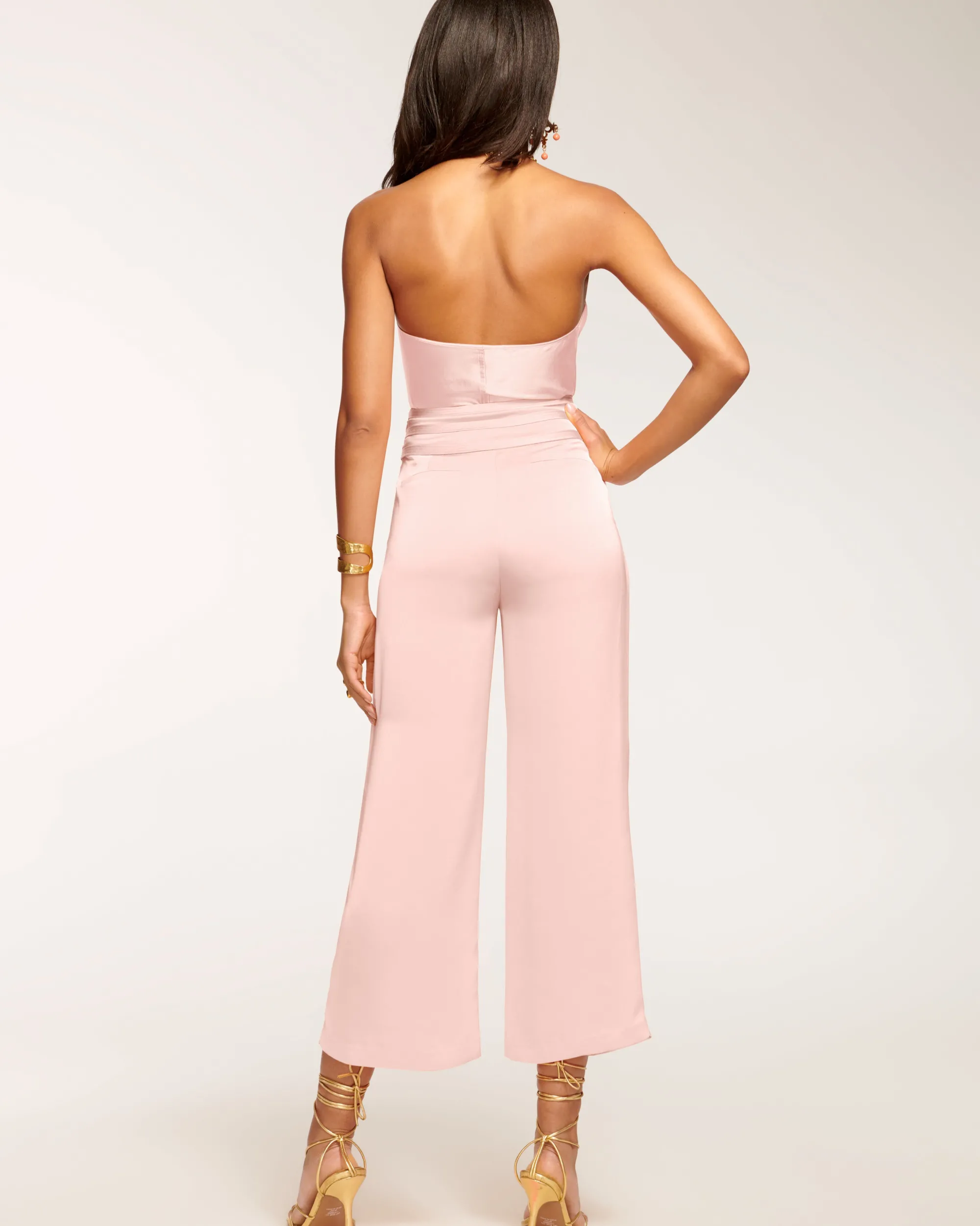 New Ramy Brook Joss Cropped Wide Leg Pant