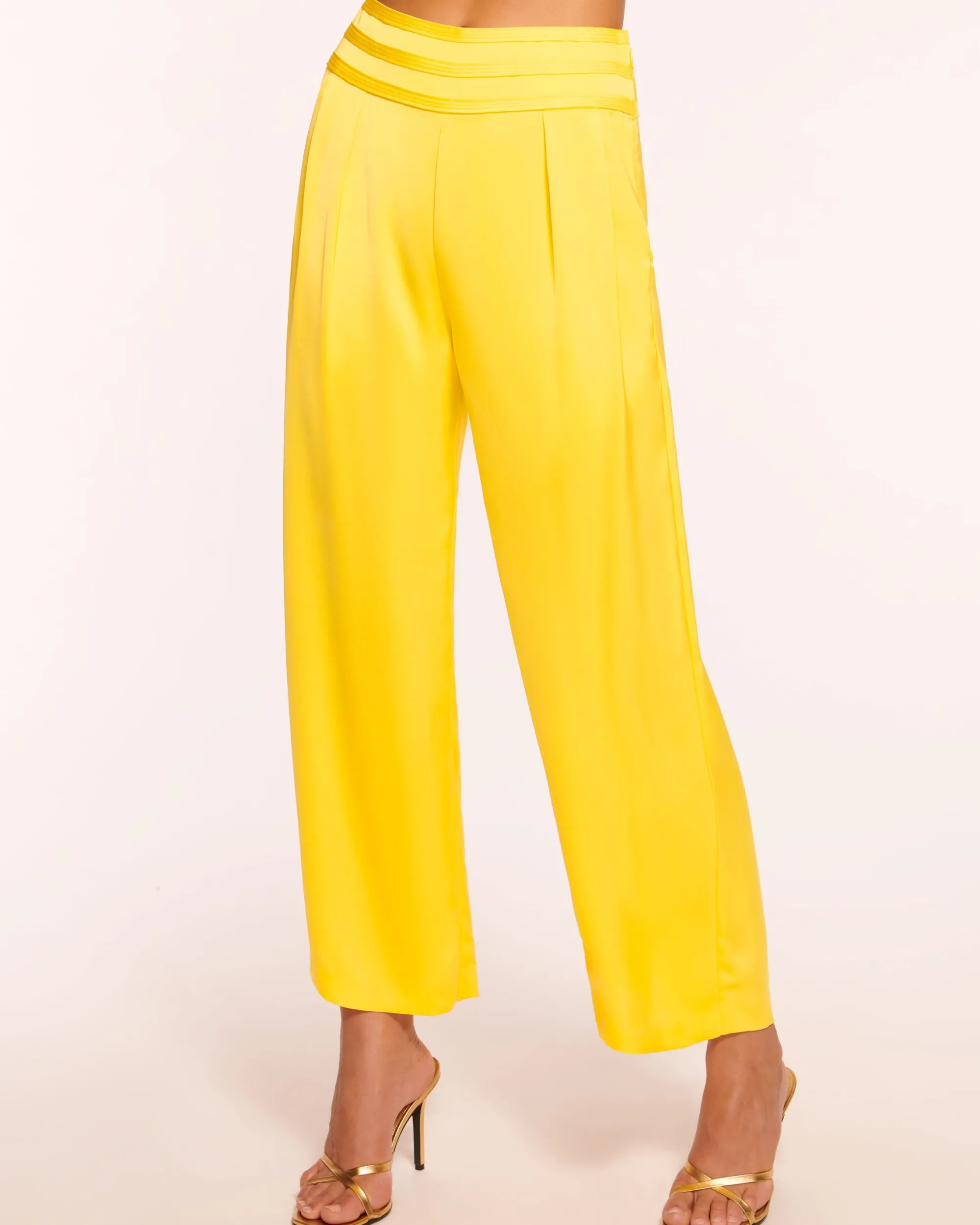 New Ramy Brook Joss Cropped Wide Leg Pant