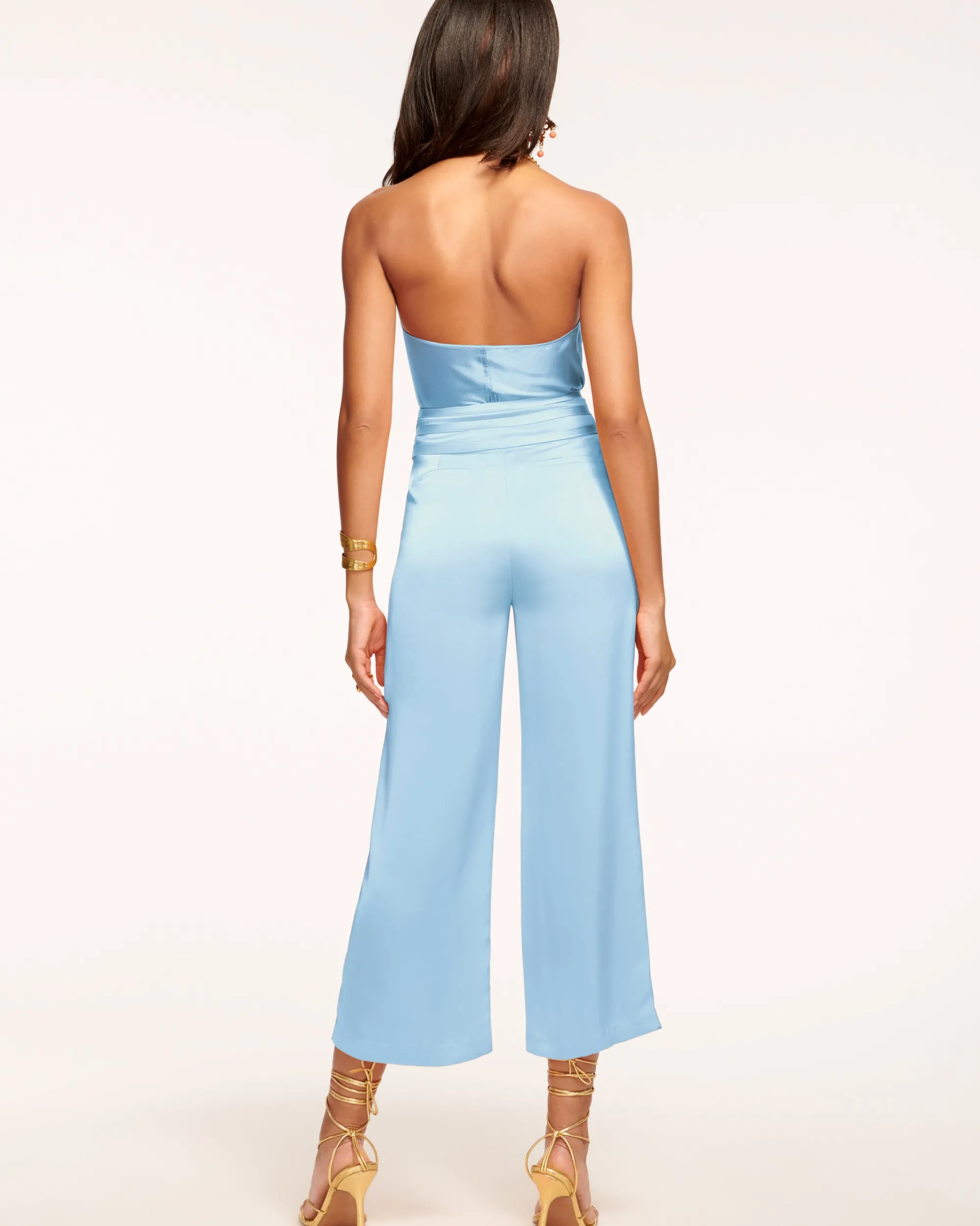 New Ramy Brook Joss Cropped Wide Leg Pant