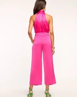 New Ramy Brook Joss Cropped Wide Leg Pant
