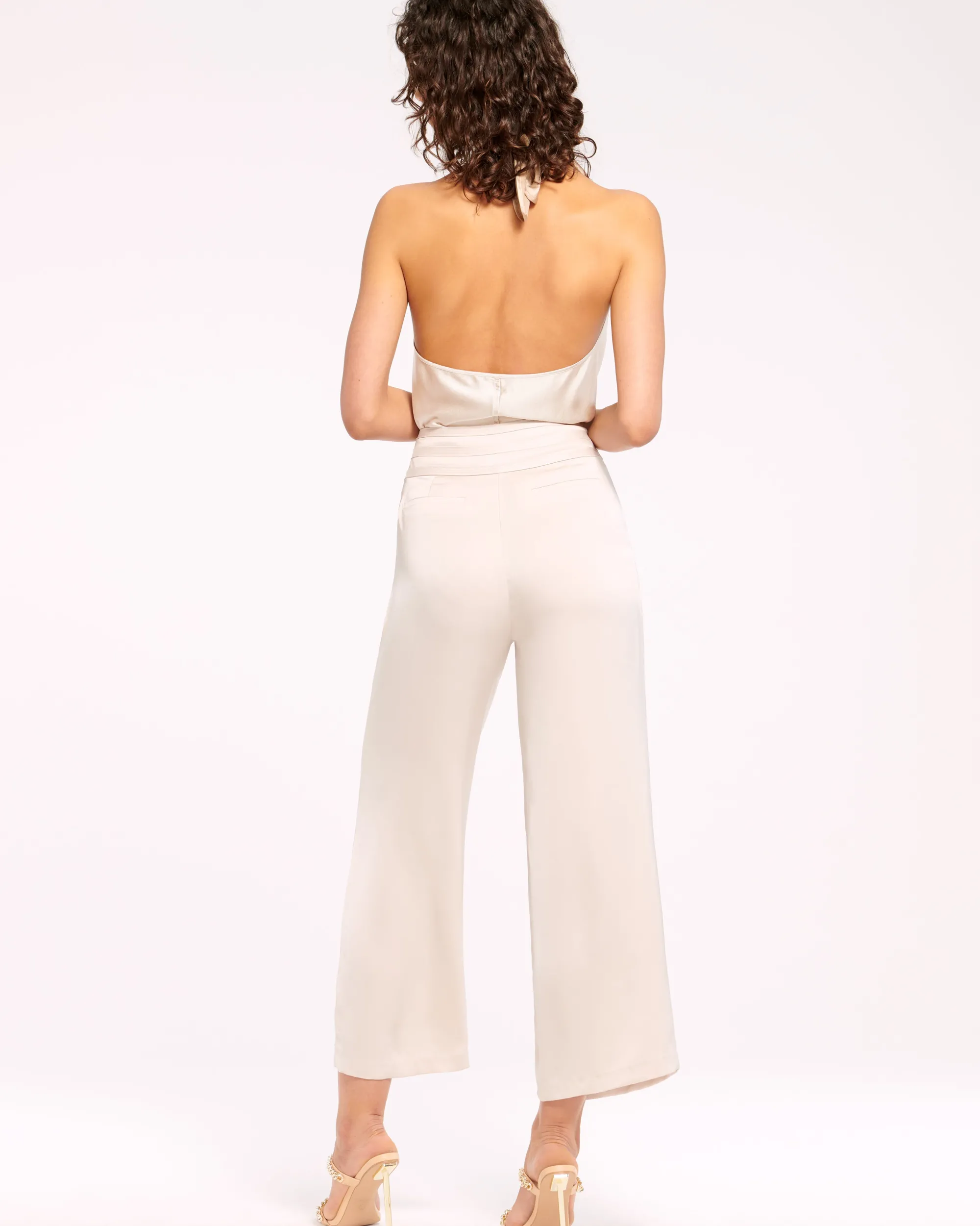 New Ramy Brook Joss Cropped Wide Leg Pant