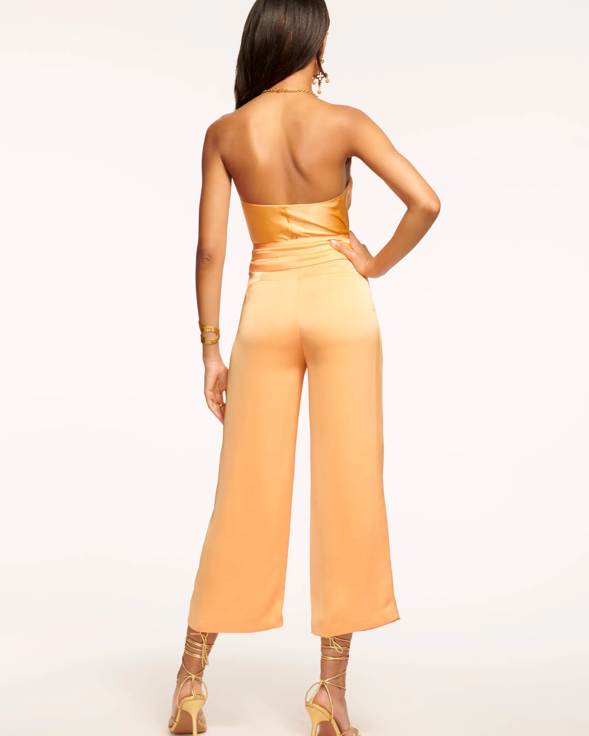 New Ramy Brook Joss Cropped Wide Leg Pant