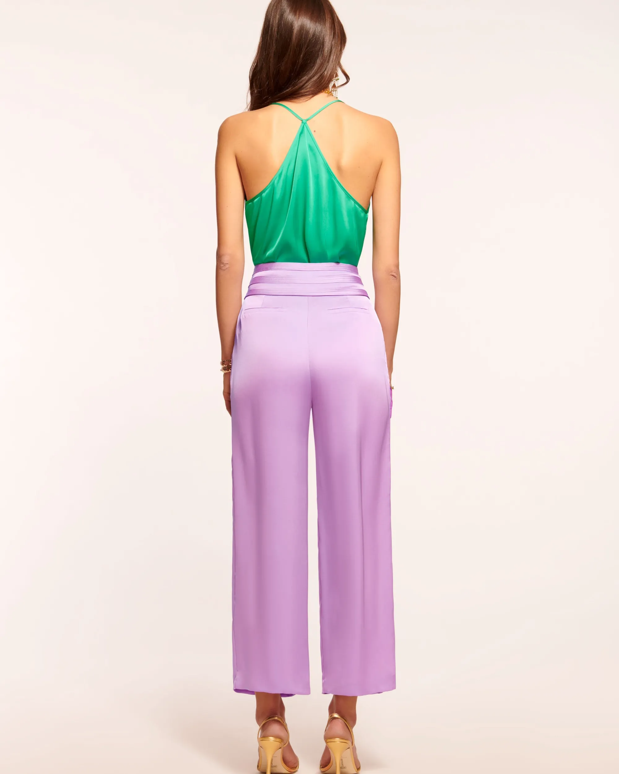 New Ramy Brook Joss Cropped Wide Leg Pant